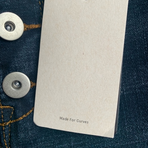 Flamingal Dark Wash Denim Jeans Curvy Fit NWT - L - Picture 4 of 11